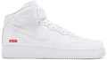 SUPREME X AIR FORCE 1 MID BOX LOGO 'WHITE'