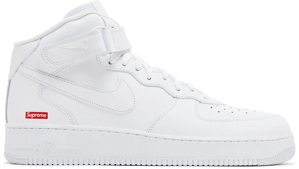 SUPREME X AIR FORCE 1 MID BOX LOGO 'WHITE'