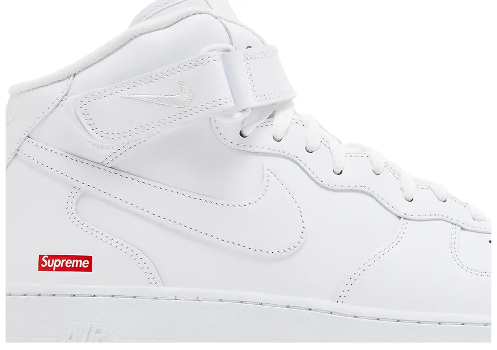 SUPREME X AIR FORCE 1 MID BOX LOGO 'WHITE'