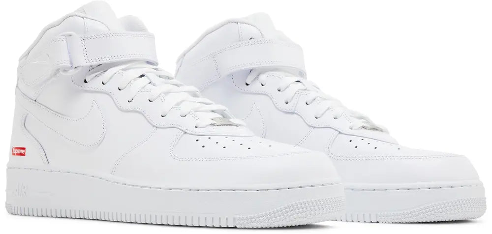 SUPREME X AIR FORCE 1 MID BOX LOGO 'WHITE'