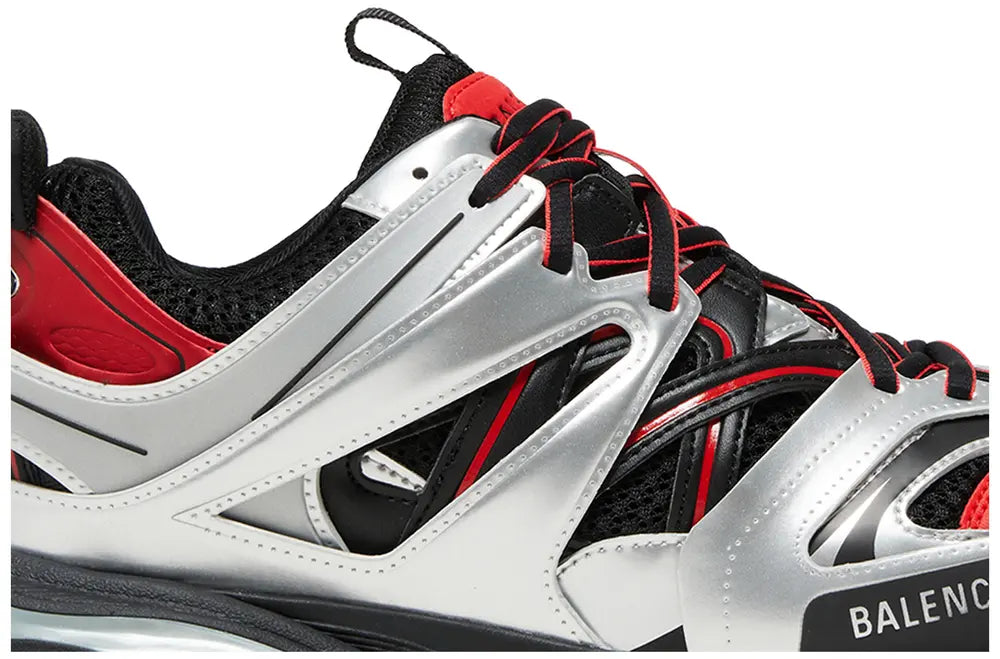 BALENCIAGA TRACK SNEAKER “BLACK RED SILVER”