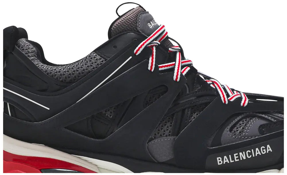 BALENCIAGA TRACK SNEAKER IN BLACK/RED