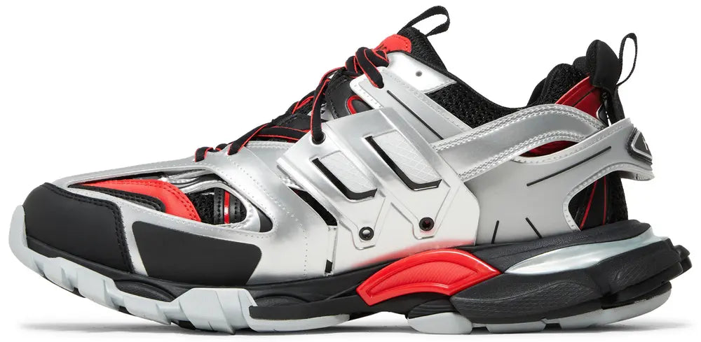 BALENCIAGA TRACK SNEAKER “BLACK RED SILVER”