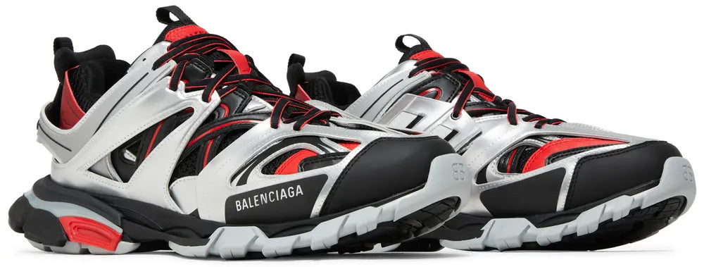 BALENCIAGA TRACK SNEAKER “BLACK RED SILVER”