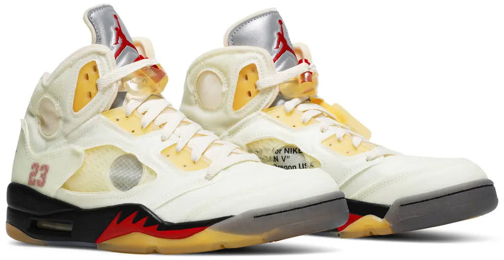 OFF-WHITE X AIR JORDAN 5 SP 'SAIL'
