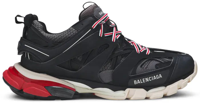 BALENCIAGA TRACK SNEAKER IN BLACK/RED