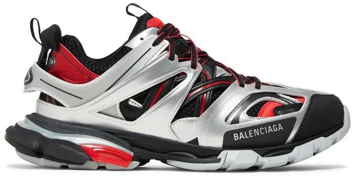 BALENCIAGA TRACK SNEAKER “BLACK RED SILVER”