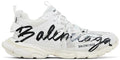 BALENCIAGA TRACK SIGNATURE SNEAKER IN WHITE