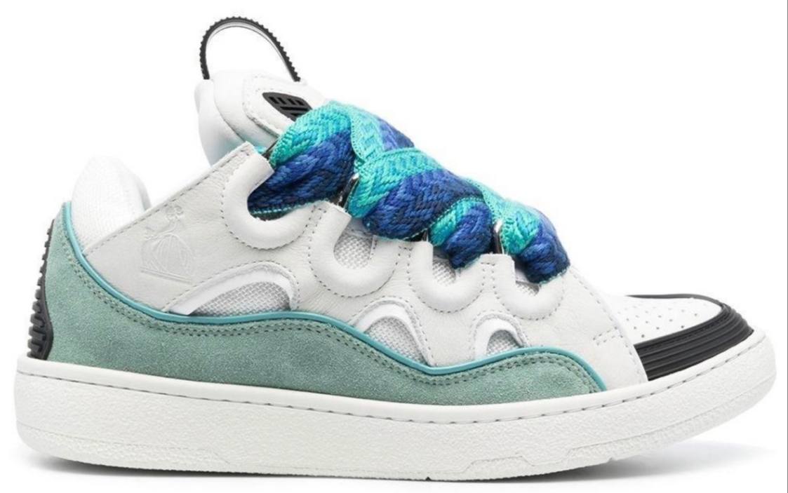 LANVIN CURB WHITE GREEN