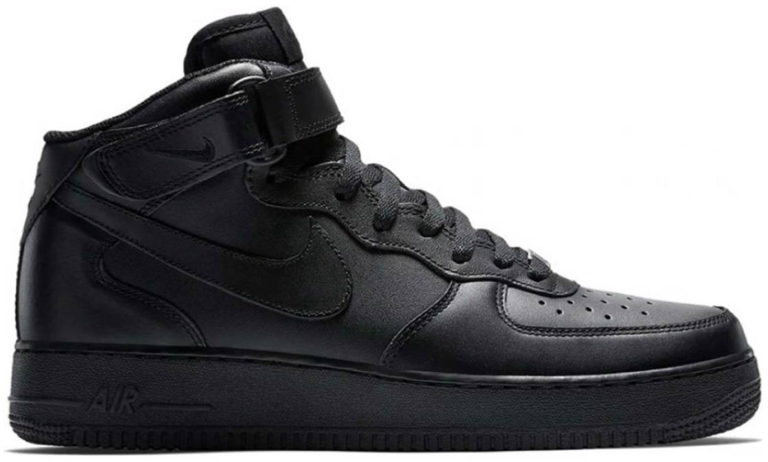 NIKE AIR FORCE 1 MID GS 'BLACK'