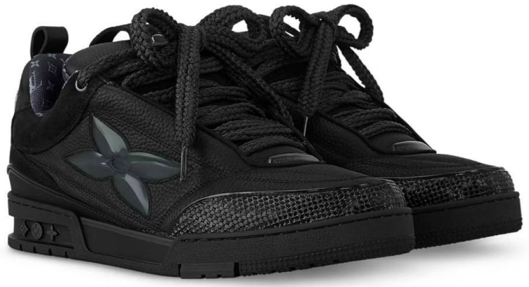LOUIS VUITTON SKATE 'FLOWER BLACK'