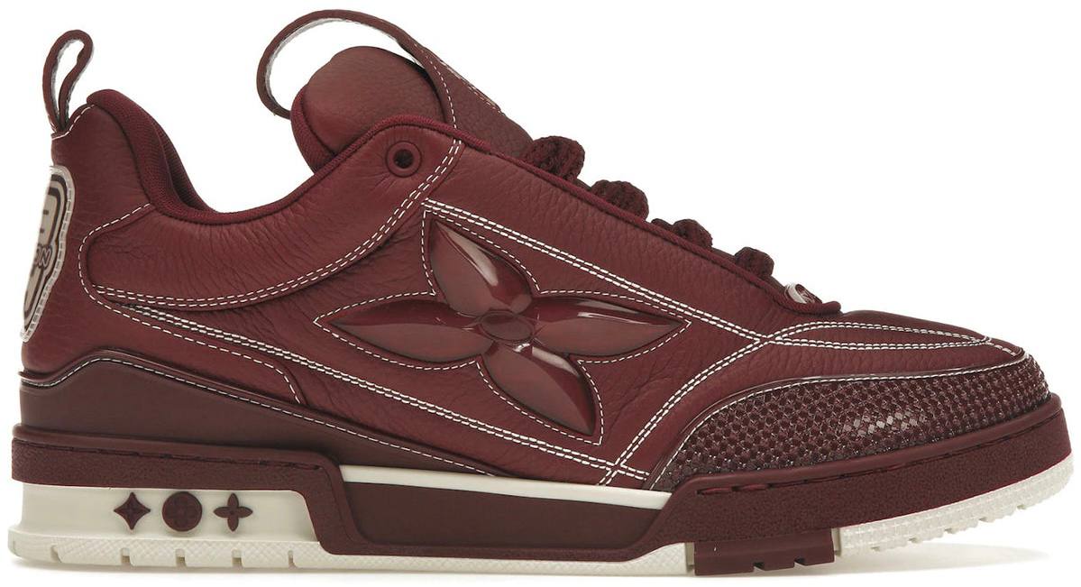 LOUIS VUITTON SKATE 'FLOWER BURGUNDY'