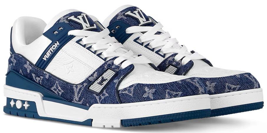 LOUIS VUITTON TRAINER 'WHITE BLUE'