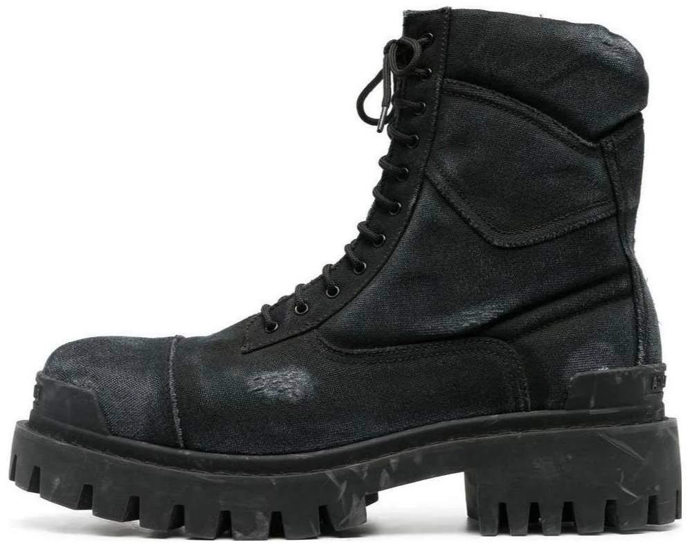 BALENCIAGA COMBAT STRIKE BOOTS 'BLACK'