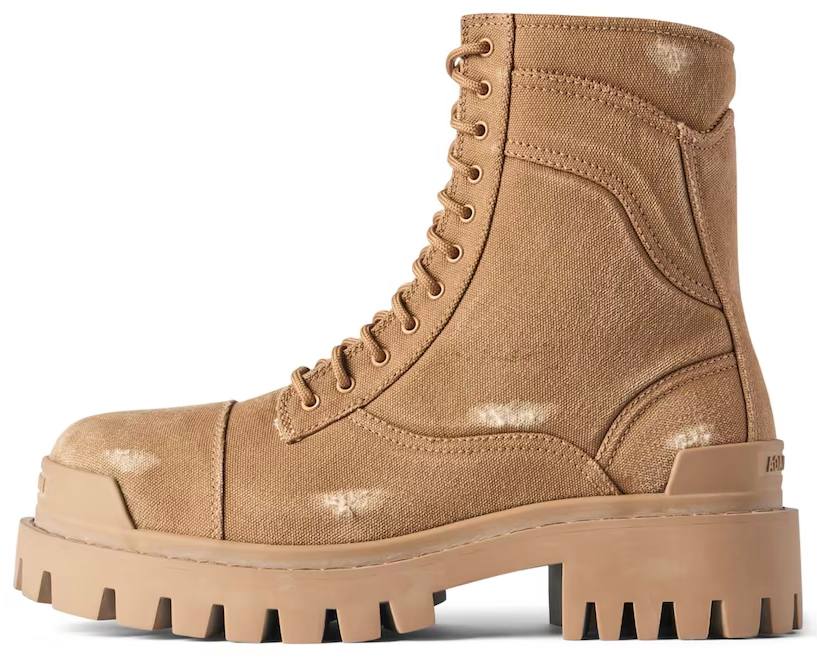BALENCIAGA COMBAT STRIKE BOOTS 'BROWN'