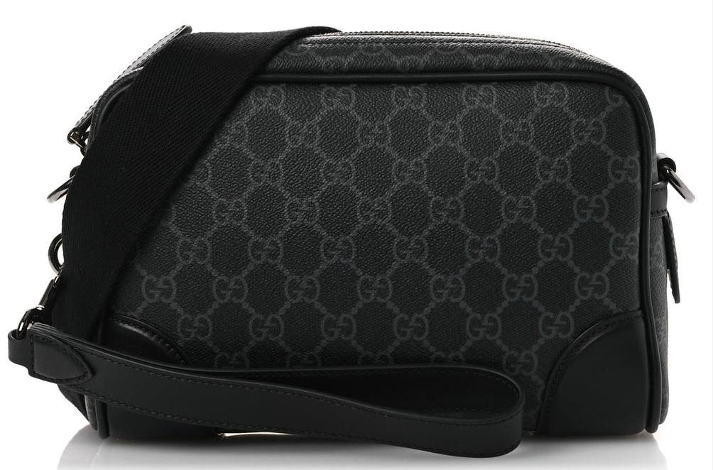 GUCCI GG SUPREME CROSSBODY BAG 'BLACK'