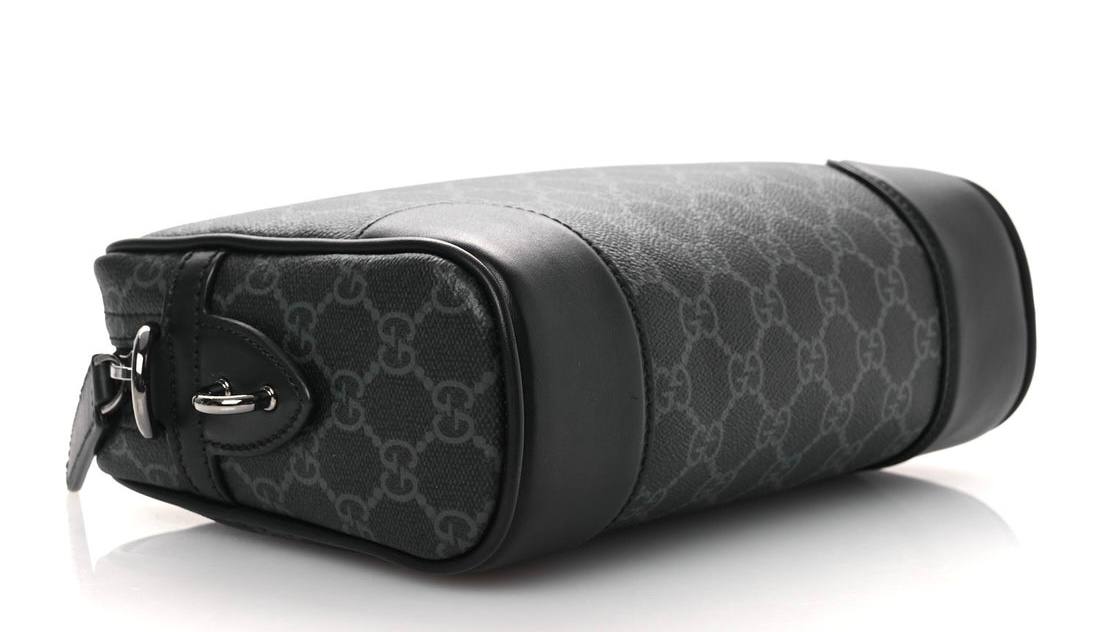 GUCCI GG SUPREME CROSSBODY BAG 'BLACK'