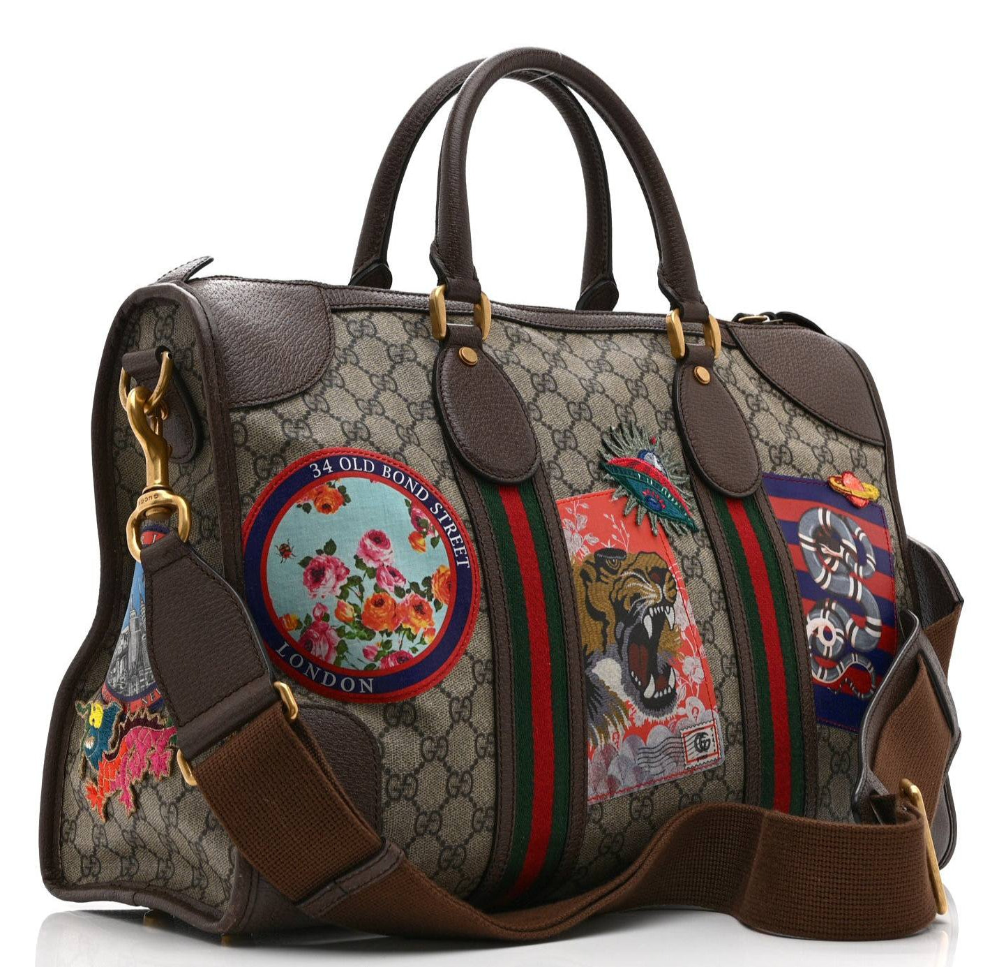 GUCCI GG SUPREME MONOGRAM DUFFLE BAG 'COURRIER'