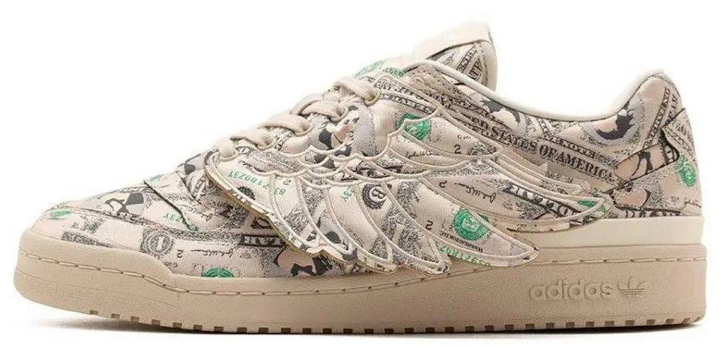 ADIDAS FORUM WINGS 1.0 LOW 'MONEY' X JEREMY SCOTT